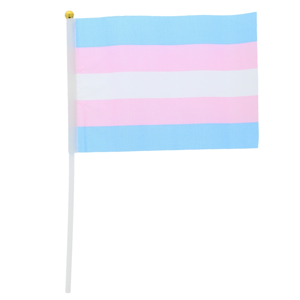 Zac's Alter Ego - Handheld Transgender 30 x 16.5cm Flagge - Mehrfarben